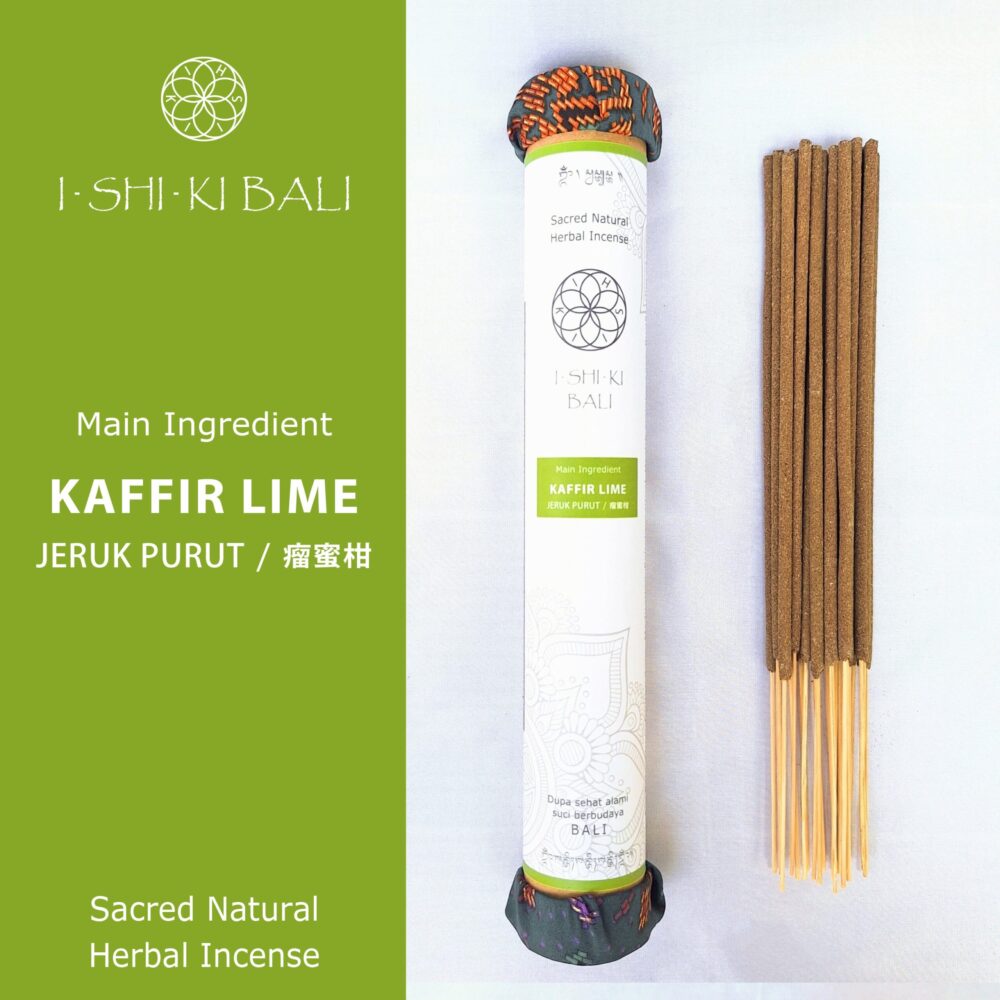 Sacred Natural Herbal Incense Sticks - Kaffir Lime (Jeruk purut): 21 Sticks