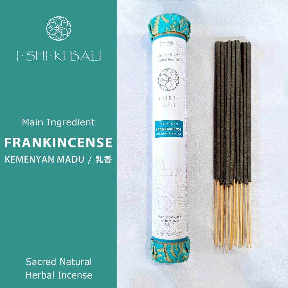 Sacred Natural Herbal Incense Sticks - Frankincense (Kemenyan madu): 21 Sticks