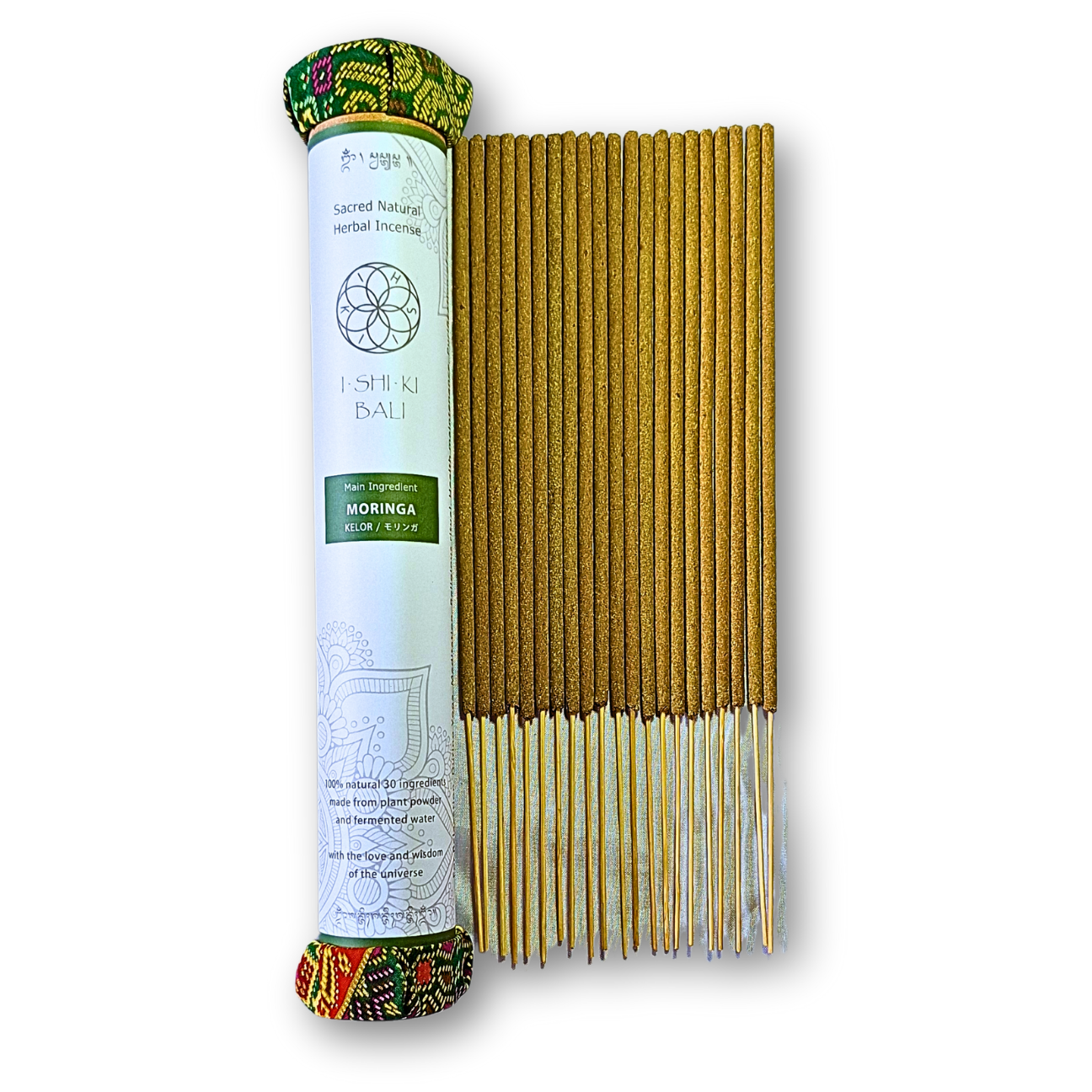 Sacred Natural Herbal Incense Sticks – Moringa (Kelor): 21 Sticks - Image 2