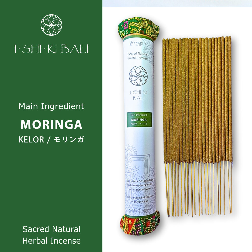 Sacred Natural Herbal Incense Sticks – Moringa (Kelor): 21 Sticks