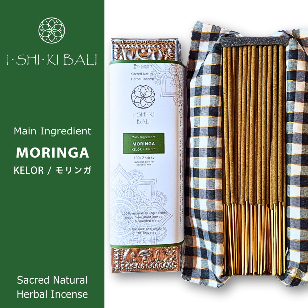 Sacred Natural Herbal Incense Sticks – Moringa (Kelor): 100+2 Sticks